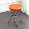 Taburete Plegable de Plástico Engrosado para Comedor en Casa, Taburete Redondo Alto para Adultos, Silla Portátil Simple para Exteriores para Sala de Estar y Dormitorio