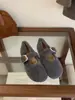Zapatos Mary Jane Redondos Retro con Correa de Hebilla de Lana Gris para Mujer Forrados de Felpa Cálidos para Otoño e Invierno Gorro de Ballet Zapatos de Algodón