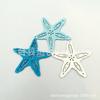 Acessórios de joias de madeira DIY conchas tricolores estrela-do-mar e outros pingentes de animais marinhos lascas de madeira patches de decoração para casa