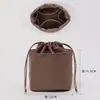 Adecuado para Bolsa Interior para Bolso Lv Nano Noe Pequeño Cubo, Bolsa de Almacenamiento con Cordón Mini, Organizador de Bolso