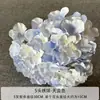 Flor Artificial de Hortênsia com 5 Cabeças Ornamentos para Casa Sala de Estar Material de Flor Decoração de Parede de Flores para Salão de Casamento Flor para Noiva Segurar Arte Floral