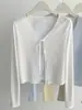 Cárdigan de Punto con Protección Solar de Tencel para Mujer, Cubre-Traje de Seda Helada, Ropa de Abrigo Camisola, Nuevo Chal de Verano 2026 Camisa para Aire Acondicionado