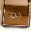 Brincos Redondos Minimalistas com Estilo Frio, Brincos Simples Versáteis Coreanos, Brincos de Nicho High-End para Mulheres