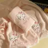 Conjunto de toalha de coral fleece e toalha de banho transfronteiriço, touca de banho, toalha que absorve água e não solta fiapos, toalha de banho que pode ser usada como um wrap de corpo inteiro, conjunto de três peças