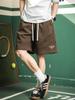 Pantalones Cortos Casuales de Diseño Plisado Dividido y Cosido Estilo Americano, Nuevos Shorts Deportivos de Verano con Bordado de Letras Retro