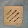 Posavasos y Manteles de Bambú Material Base Hecho a Mano Creativo DIY Bandeja para Niños Fabricación de Mosaicos Formas Cuadradas y Redondas