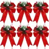 Lazos de piña de Navidad, varios estilos disponibles en stock para venta directa, admite etiquetado y envío directo, se pueden empaquetar en terciopelo rojo
