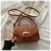 2026 Moda Nova Tendência Design Simples Bolsa Feminina Popular Cor Sólida Elegante Bolsa de Ombro Casual Transversal Pequena Quadrada