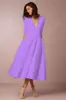 Comercio exterior Europeo y Americano Comercio exterior primavera y verano nuevo sexy vestido de manga corta con escote en V profundo ebay vestido de longitud media