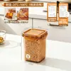 Frasco transparente para almacenar granos BNBSSnap-on para uso en la cocina, para almacenar productos secos, nueces y frijoles