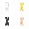 Accesorios de letras brillantes de aleación de 18 mm, letras en inglés para bricolaje, con cuentas hechas a mano, para decoración de sombreros, ropa y cuello.