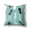 Funda de almohada de poliéster estilo nórdico planta ins floral impresa piel de melocotón funda de almohada para cojín lumbar de coche QTH05