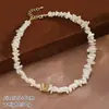 Conjunto de Collar y Aretes Nala de Perlas de Concha, Forma de Flor, Joyería Elegante de Lujo Ligero, Collar de Gama Alta para Mujer