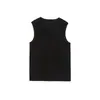 Três Peças Verão Básico Preto Branco Cinza Camiseta Regata Masculina Sem Manga Xt1206