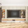 Gabinete de Fondo para Jefe de Oficina Gabinete Integrado Almacenamiento Integrado Gabinete de Pared Tv Pequeño Hogar Librero Decoración