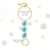 Joyería Transfronteriza Europea y Americana, Pulseras de Cadena para Dedos Estilo Étnico Personalizadas, Varios Accesorios de Pulseras de Cadena con Perlas y Zirconias de Moda
