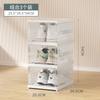 Haixing Caja de Zapatos Plegable Transparente sin Instalación para el Hogar Caja de Almacenamiento de Plástico Plegable a Prueba de Polvo Combinación de Zapatos Zapatero Zapatero