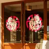 2027 Pegatinas Rojas de Ventana Año Nuevo Oveja de la Suerte Decoración de Ambiente para Ventanas de Centro Comercial Día de Año Nuevo Pegatinas de Vidrio Estáticas