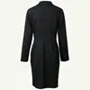 Vestido Traje de Celebridad Estilo Europeo para Mujer Vestido Cruzado Ceñido al Cuerpo Manga Larga para Viajes de Negocios OL Ropa para Mujer Transfronteriza al por Mayor