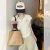 Camiseta Blanca de Punto Manga Corta Estilo Coreano con Cuello Polo para Mujer, Verano, Petite, Única, Hermosa, Corte Ajustado, Top Corto