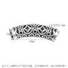 Al por mayor Plata de Ley S925 Joyería Pequeña Tubos Curvos Patrón Hueco Vintage Accesorios para Pulseras de Cuentas Hechas a Mano DIY