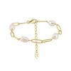 Amazon pulseira transfronteiriça nova corrente de clip pérola natural temperamento feminino simples pulseira versátil presente