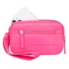 Porta-moedas Feminino Transfronteiriço Feihong, Bolsa de Armazenamento de Múltiplos Bolsos com Aparência Sofisticada, Mini Bolsa de Pulso Portátil para Viagem ao Ar Livre