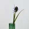 Rama Pequeña con 2 Hojas 42cm Jacinto Flor Artificial de Alta Calidad Decoración para el Hogar Simulación Diseño Floral Arreglo Flor Artística Creación