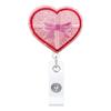 Dia dos Namorados Glitter Glitter Lantejoulas Feltro Fácil Puxar Fivela Amor Elefante Carro Retrátil Fácil Puxar Emblema Carretel