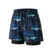 Shorts de playa casuales de verano para hombre, ajuste holgado, secado rápido, estilo americano, de largo hasta la rodilla, shorts modernos para vacaciones en la playa
