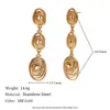 Elegante anillo en espiral de estrella de mar, acero inoxidable chapado en oro de 18 quilates, aretes de botón de concha de perla irregular envueltos en alambre para el verano