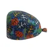 Gorro de enfermera para quirófano transfronterizo, gorro quirúrgico absorbente de sudor, gorro de cúpula para odontología y belleza con cola, turbante para la cabeza de hospital