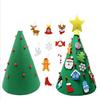 [Árbol de Navidad de Fieltro] Decoraciones Navideñas Sombrero de Navidad DIY Juguetes para Niños Hecho a Mano Dibujos Animados 3D