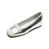 Zapatos planos de mujer estilo francés, cuadrados, sin cordones, con lazo, suela gruesa, aumento de altura interno, corte bajo, zapatos para mujer de talla grande
