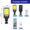 Luz de Parede Solar LED Nova para Exterior Transfronteiriça Luz de Jardim com Indução de Corpo Humano Iluminação de Parede Residencial Poste de Rua com Controle Remoto