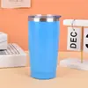 Copo de Gelo Amazon de Aço Inoxidável 304 Cor Sólida Simples Isolamento Térmico Copo para Cerveja Gelada Boca Larga 20oz Copo para Carro