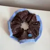 Scrunchie de Bolinhas Dupla Camada Estilo Coreano para Mulheres, Scrunchie de Cintura Pequena de Alta Qualidade, Elástico de Cabelo Estilo Preguiçoso, Acessório de Cabelo