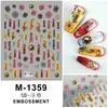 Nova Tecnologia Adesivos de Arte para Unhas Estéreo 5D Ursinho de Mel Adesivos em Relevo Adesivos de Animais de Desenho Animado Podem Misturar Venda por Atacado