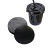 Pad de Papel Anti-derrames para Hornear Calibre 89 Forma de U Samurai Negro Dibujo Taza de Café Té de Leche Desechable Negro a Prueba de Fugas Papel