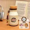 Nueva taza de leche aislada de acero inoxidable 316, linda y portátil, perfecta para estudiantes, sin importar la temporada