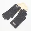 Guantes Cálidos Estilo Coreano para Invierno, Engrosados para Ciclismo, Separados por Dedos, a Prueba de Frío, Felpa de Cristal de Terciopelo para Pantalla Táctil, Lindos para Mujer Estilo Nuevo