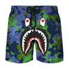 Estación Independiente Aliexpress Amazon Exportación Pantalones de Tiburón Marino Impresos en 3D Shorts Casuales de Playa