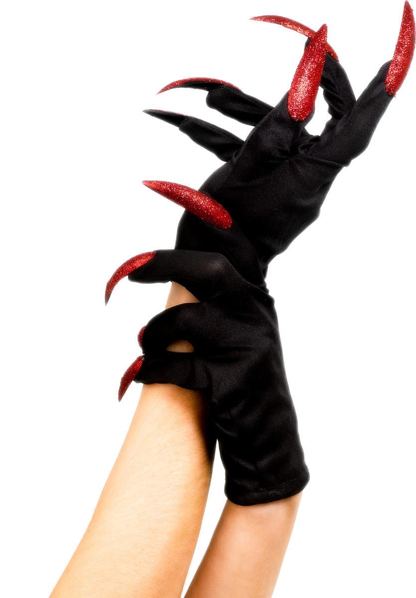 17HA9622RD Halloween Gloves Bl