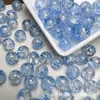 30 Colores 8-10 mm Perlas de Explosión de Grietas de Hielo Perlas de Vidrio Rachado de Dos Tonos Perlas de Vidrio Espíritu de Hielo Perlas Sueltas para Joyería DIY