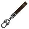 Llavero de cuero de alta gama para coche, metal, para hombres y mujeres, adecuado para el hogar, Mercedes-Benz BMW, anillo de llavero, cordón, colgante