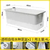 Maceta Rectangular de Autorriego para Uso Doméstico para Cultivar Cebollas, Maceta Pequeña para Cebollas de Balcón con Tierra, Maceta para Verduras con Pintura Colorida