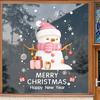 Decoraciones de Muñeco de Nieve Navideño Montaje de Escena Pegatinas Electrostáticas para Puerta de Cristal Decoraciones para Ventanas de Centro Comercial Pegatinas de Ambiente para Eventos Festivos