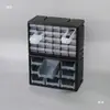 Caja de Piezas Le Caja de Almacenamiento Alta Rectangular de Plástico Caja de Herramientas Accesorios Caja Multicompartimento Muestras Tornillos Cajón
