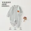 Roupa para Bebê Anyang Macacão para Bebê Classe A Algodão Puro Manga Longa Roupa para Engatinhar Pijama para Bebê Body Jacquard Sem Costura