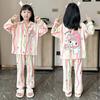 Pijamas de primavera y otoño para niños, cárdigan para padres e hijos, ropa fina de manga larga para niñas, traje de madre e hija para bebé, venta al por mayor